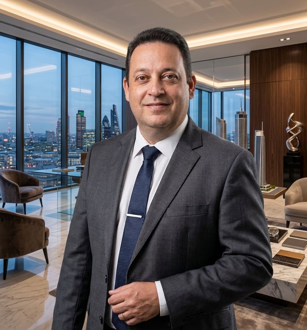 Portrait of Rafael Guarache, founder and architectural director of Forveyra Studio